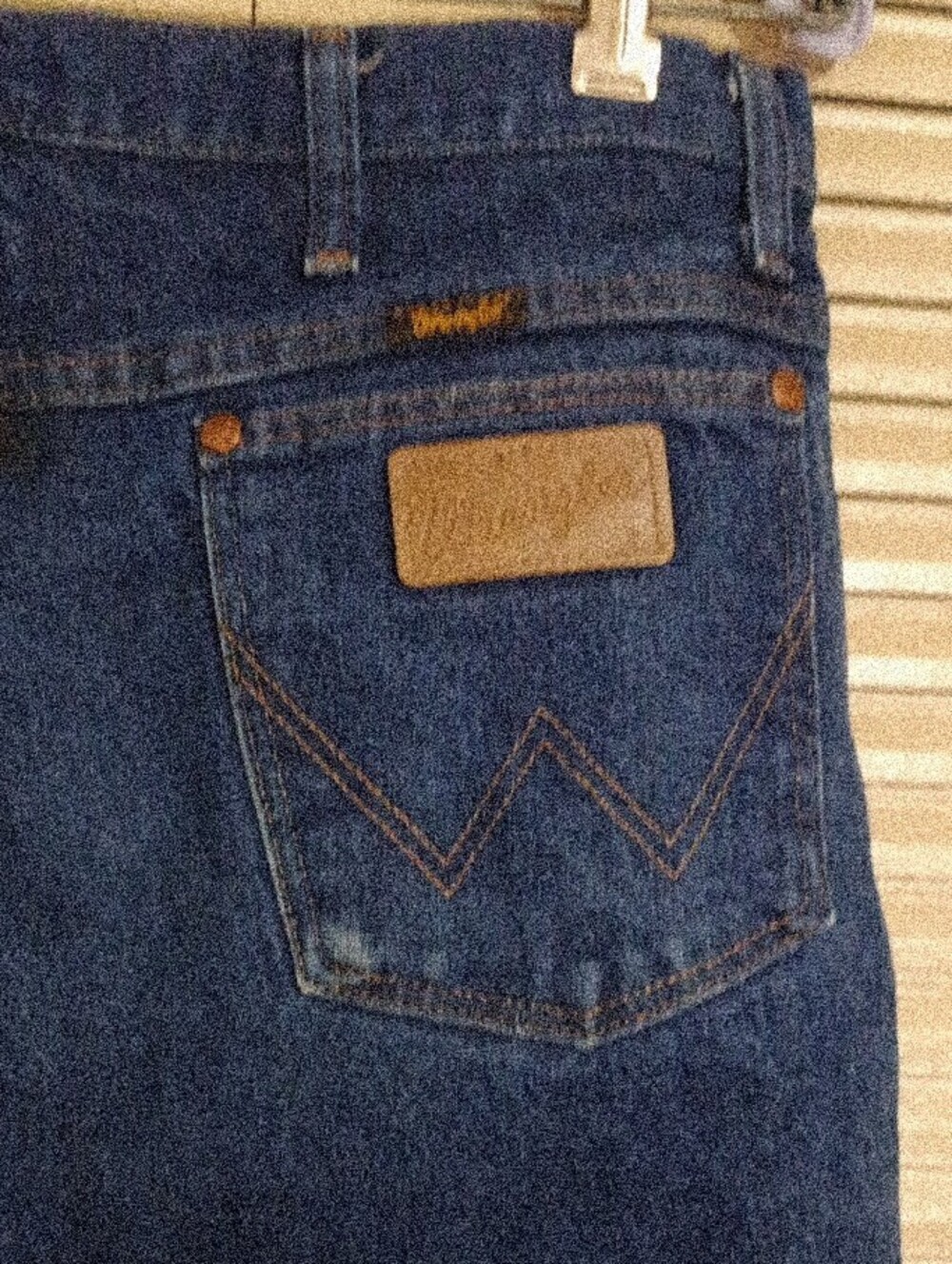 Wrangler Men's Dark Blue Bootcut Jeans - Picture 2 of 4